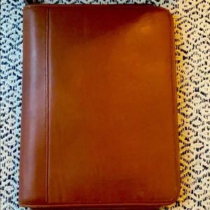 Coach brown leather portfolio